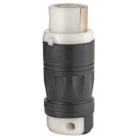 Leviton Locking Connector, Non-NEMA, 50 A, 250V DC/600V AC, Three Phase, 3 Pole, Screw Terminals 3764C