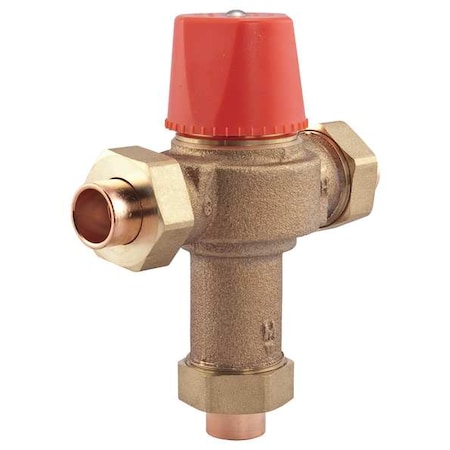 Watts Mixing Valve, Brass, 0.5 to 23 gpm 3/4 LF 1170-US