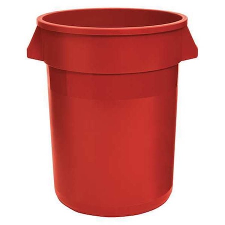 Rubbermaid Commercial 32 gal. Round Trash Can, Black, None, Steel