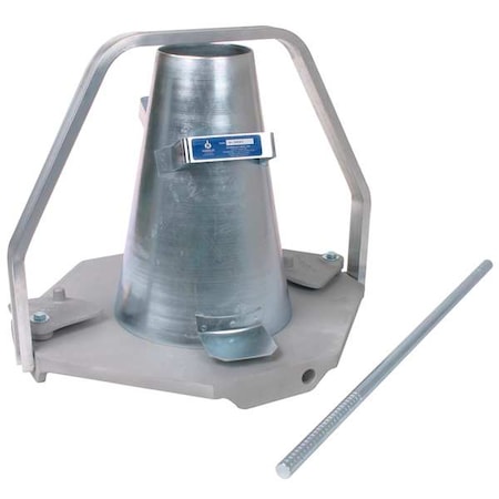 Zoro Select Slump Cone Test Set, Portable 5DPD7