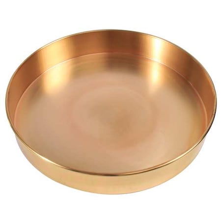 Humboldt Sieve Bottom Pan, Brass, 12 In Dia, 2 In 5DPE9