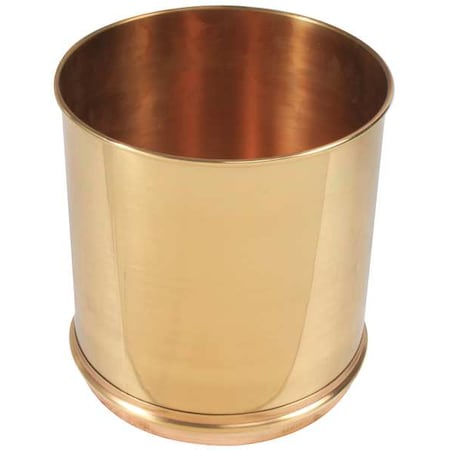 Zoro Select Separator Pan, Brass, 8 In Dia, 8 In Deep 5DPF9