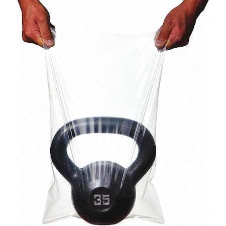 LK Packaging 7F3048 TUF-R Open Ended Flat Bag - 30 x 48, 1.25 mil LLDPE, Clear, Case of 250