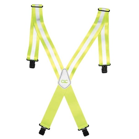 Clc Work Gear Tool Suspenders, Suspenders, Yellow, Polyester 14110