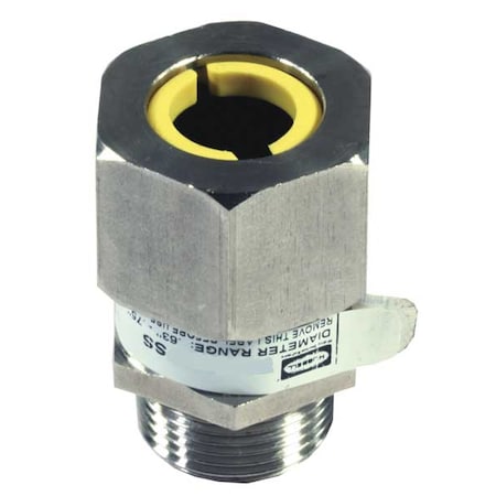 Hubbell Wiring Device-Kellems Liquid Tight Connector, 3/8 in., White SHC1011SS