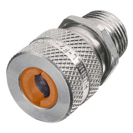 Hubbell Wiring Device-Kellems Liquid Tight Connector, 1/2in., Orange SHC1020