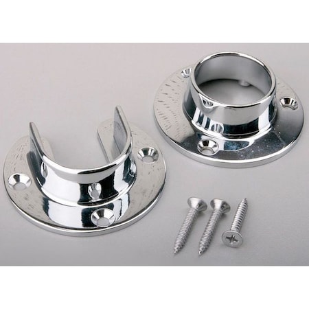 John Sterling Pole Socket, Chrome, PK2 CD-0010-CH