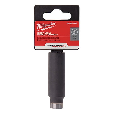 Milwaukee Tool SHOCKWAVE Impact Duty 3/8" Deep Well Socket 3/8" 49-66-4424