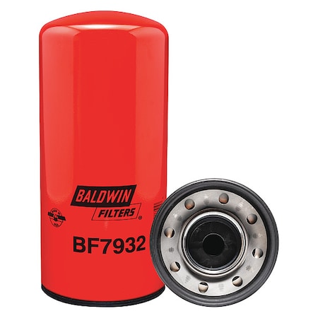 Baldwin Filters Fuel Filter, 10 5/16 in Length, 4 21/32 in Outside Dia BF7932