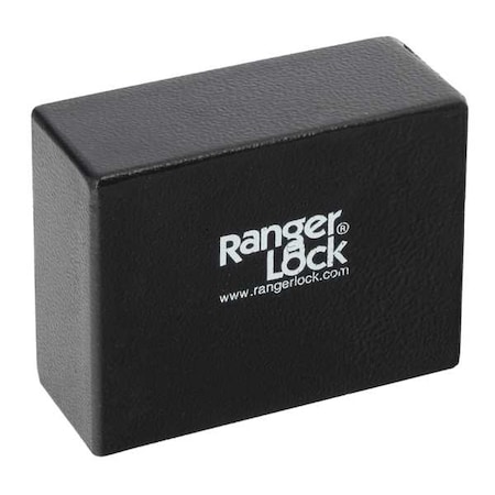Ranger Lock Padlock Guard, Hardened Steel, Blk, 3"L RGCJ-00
