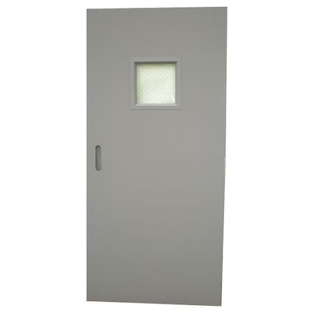 Ceco Vision Light Steel Door with Glass, 80 in H, 32 in W, 1 3/4 in Thick, 18-gauge, Type: 1 CHMD X VL28 68 X MORT-CE-18ga-WG