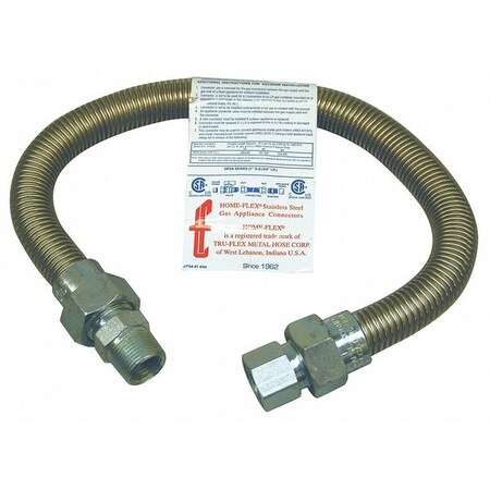 Home-Flex Appliance Connector, Flexible, 12 In. HFSA-12-12
