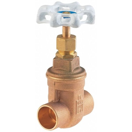 Milwaukee Valve Gate Valve, 2 In., Solder, Bronze UP115 2