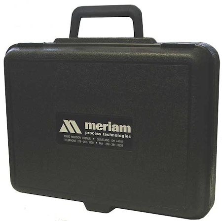 Meriam Hard Carrying Case, 3 In D, 12 In H, Black 9A000069