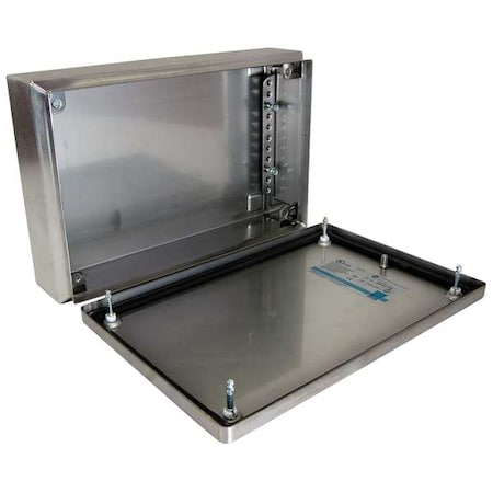 Rittal Captive Screws Electrical Enclosures, 5.90 in H, 3.10 in D, 12 in W, 4X, 304 Stainless Steel 1522010