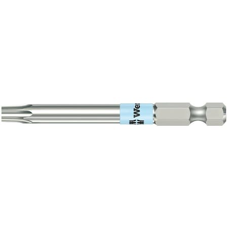Wera Power Bit, SAE, 1/4", Hex, T15, 3-1/2", SS 05071090001
