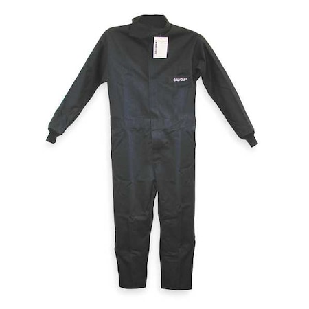 Salisbury Flame-Resistant Coverall, Navy, XL, HRC2, Size: Xl ACCA11BLXL