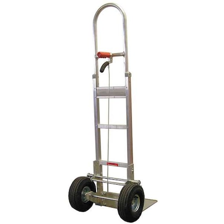 B & P Manufacturing Brake Hand Truck, 600 lb., Hand Truck Handle Type: Continuous Frame Single Pin A5-B1-C8-D5-BTC