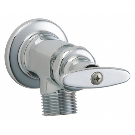 Chicago Faucet Straight Sill Faucet, Single Hole Mount, Polished Chrome 1 Hole 293-CP