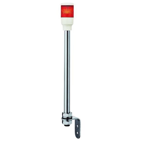 Schneider Electric Tower Light Assembly, 24V, Red, 40 mm Dia., 403 1/2 mm Height, LED XVC4B1