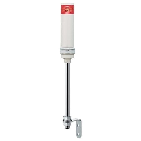 Schneider Electric Tower Light Assembly, 24V, Red, 40 mm Dia., 524 1/2 mm Height, LED XVC4B15S