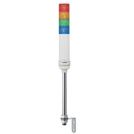 Schneider Electric Tower Light Assembly, 24V, Red, Orange, Green, Blue, 60 mm Dia., 603 1/8 mm Height, LED XVC6B45S