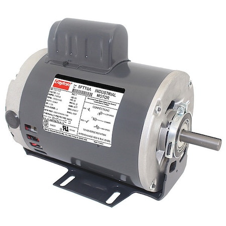 Dayton Capacitor-Start General Purpose Motor, 1/2 hp, 1/7 hp HP, 115V AC Voltage, 56 Frame 5FTT0