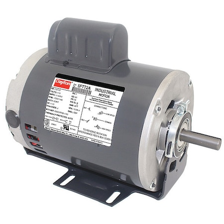 Dayton Capacitor-Start General Purpose Motor, 1 hp, 1/3 hp HP, 115V AC Voltage, 56 Frame 5FTT2