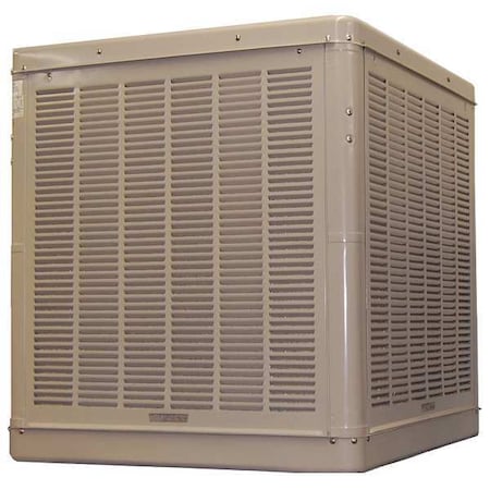 Champion Cooler Ducted Evaporative Cooler 7,500 cfm, 4000 sq. ft., 17 gal, 3/4 HP, Belt Drive 7K590