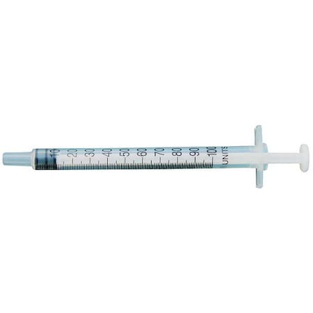 Zoro Select Dispensing Syringe, 1 mL, Manual, Luer Slip, High Density Polypropylene, Translucent, PK10 5FVE8
