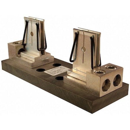 Mersen Open Fuse Block, J UL Class, 600V AC/DC Volt Rating, 1 Poles, Box Lug 6631J