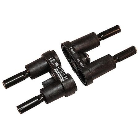 Mersen Fuse Holder, 0 to 30A Amp Range, 600V AC/DC Volt Rating, 2 Poles, Crimp FEX-11-11-BA