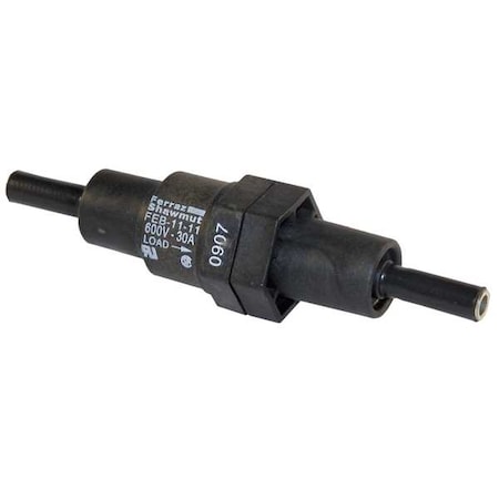Mersen Fuse Holder, 0 to 30A Amp Range, 600V AC/DC Volt Rating, 1 Poles, Crimp FEBN-11-11