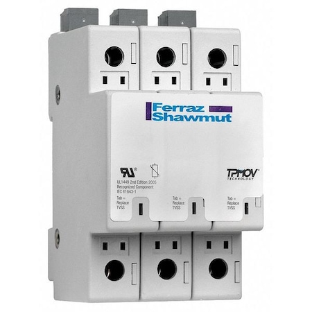 Mersen Surge Protection Device, 3 Phase, 480VAC Delta, 3 Poles, 4 Wires ST4803PDGM