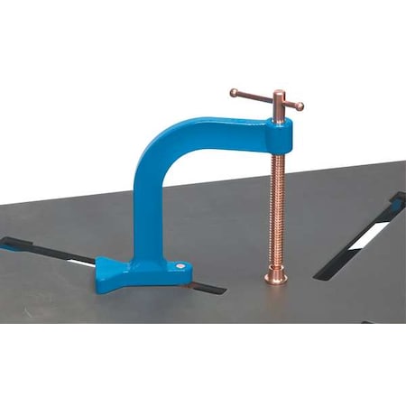 Miller Electric X-Clamp, 2-1/2 W x 8-1/2 D x 10 H, Blue 300613