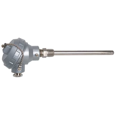 Tempco RTD Probe, 100 Ohm, 6In, .25In Sheath RTD00702