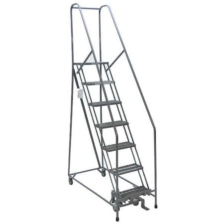 COTTERMAN 120 in H Steel Rolling Ladder, 9 Steps 1009R1824A6E10B4C1P6