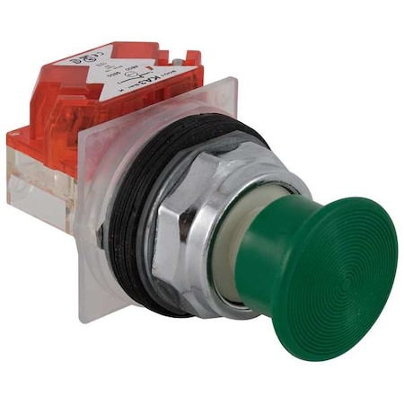 Schneider Electric Push Button Operator, Mushroom Head, Momentary Action, Not Applicable Release, Non-Illuminated 9001KR24GH6