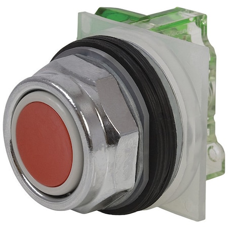 Schneider Electric Push Button Operator, Extended, Momentary Action, Not Applicable Release, Non-Illuminated, Red 9001KR3RH5