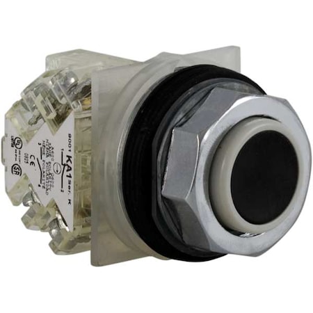 Schneider Electric Push Button Operator, 30 mm, SPDT, Black 9001KR3BH13