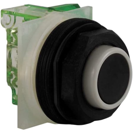 Schneider Electric Push Button Operator, 30 mm, 1NO, Black 9001SKR3BH5