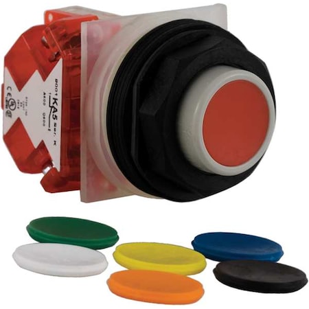 Schneider Electric Push Button Operator, 30 mm, 1NO, Universal 9001SKR3UH5