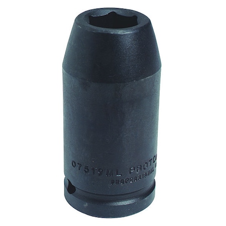 Proto 3/4 in Drive, 33mm Metric Socket, 6 Points, Steel, Blk Oxd, 33 mm J07533ML