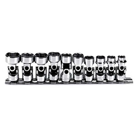 Proto 3/8" Drive Socket Set Metric 10 Pieces 10 mm to 19 mm , Full Polish J52201