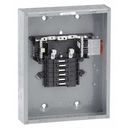 Square D Load Center, QO, 12 Spaces, 125 A, 120/240V AC, Convertible, Main Lug, 1 Phase QO112L125G