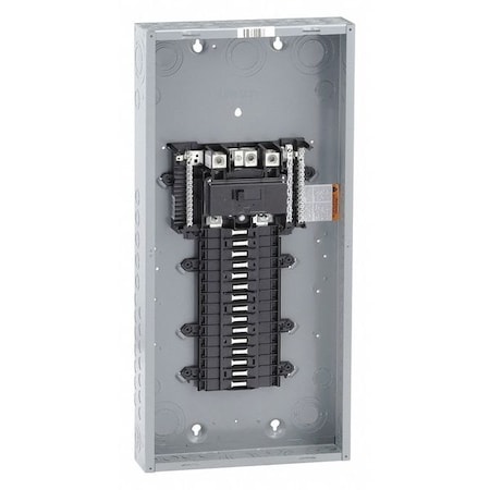 Square D Load Center, QO, 30 Spaces, 150 A, 120/240V AC, Convertible, Main Circuit Breaker, 1 Phase QO130M150