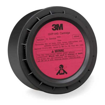 3M Filter, HEPA, Magenta, 8 PK, NIOSH GVP-440