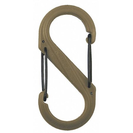 Nite Ize Carabiner Clip, 10-3/8 In., Plastic, Brown SBP10-03-28BG