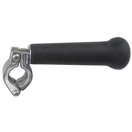 Guardair Auxiliary Handle, Steel, 5-1/2 In. L, Black 500A20