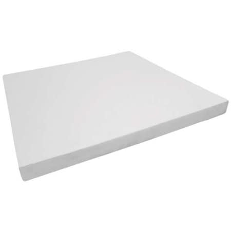 Zoro Select Foam Sheet, Crosslink, 12 in W, 12 in L, 1 in Thick, White ZUSA-XPE-56